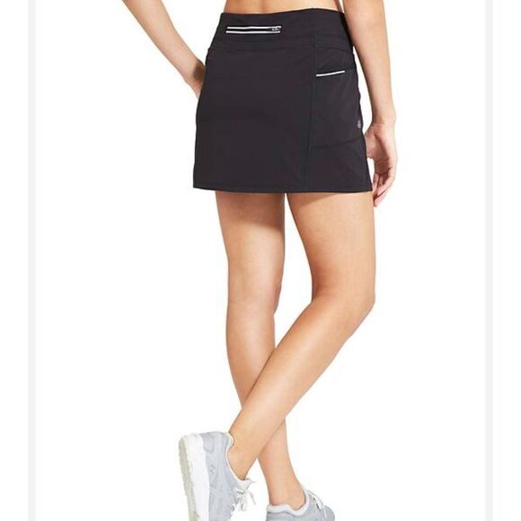 Athleta Dobby Be Free Skort Skirt Size XS Black Tennis Running Athletic - Picture 2 of 8